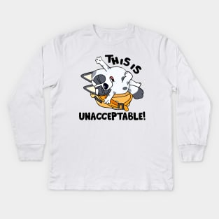 This is unacceptable, Blue Heeler Kids Long Sleeve T-Shirt